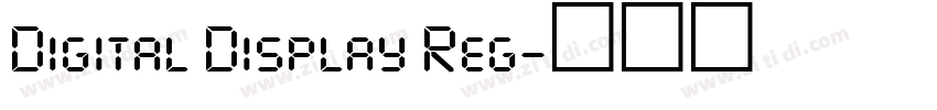 Digital Display Reg字体转换